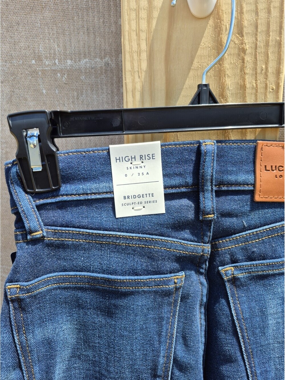 NWT Lucky Brand Bridgette High Rise Slim Fit Blue Skinny Jeans Size 27 $99 MSRP - Picture 13 of 13